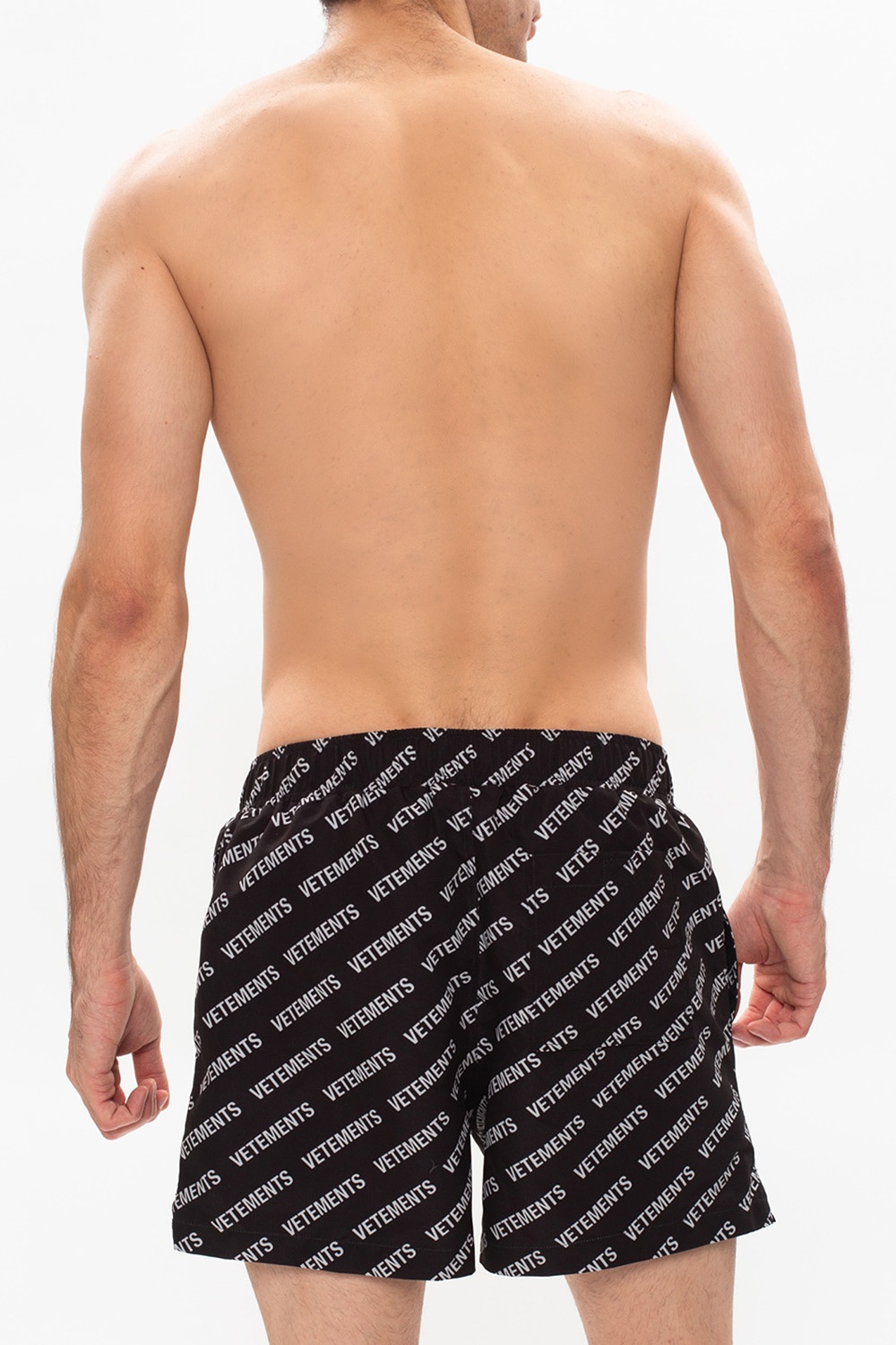 Black Patterned swim shorts VETEMENTS - Vitkac France